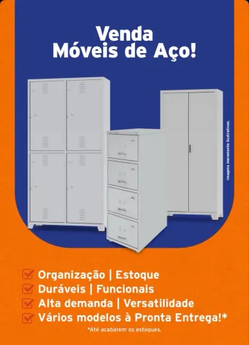 Mobiliário de móveis de aços Amapá novo 