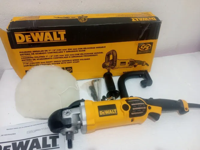 Politriz Lixadeira Angular Dewalt 7"/9" 220V 1.250W. com Velocidade Variável