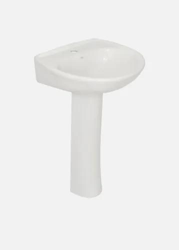 Pia com coluna branca + Torneira 