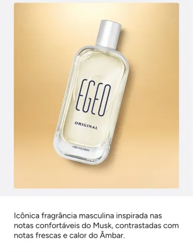 Perfume Egeo Original Masculino - O Boticário