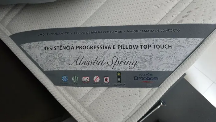 Colchão Ortobom King 1,86x1,98x0, 32m Absolut Spring