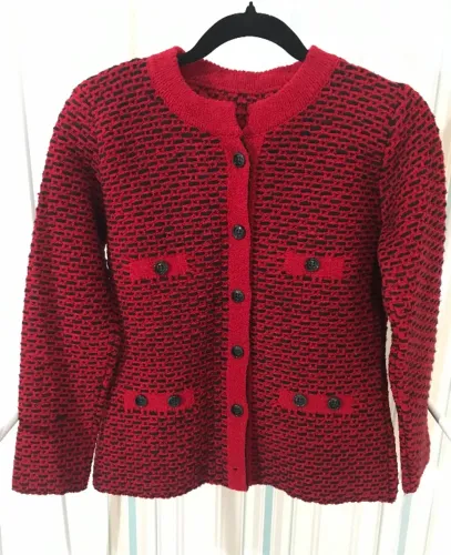 (TAM: P-M) CASACO BLUSA VERMELHA