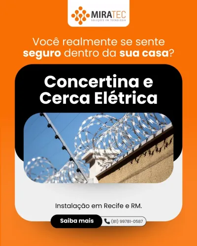 Concertina e cerca elétrica