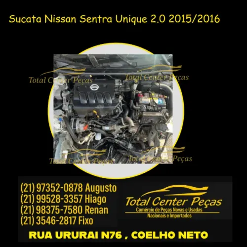 Motor parcial sentra unique 2015
