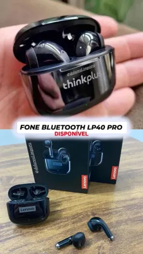 Fone Bluetooth Lenovo LP40 Pro - Novo