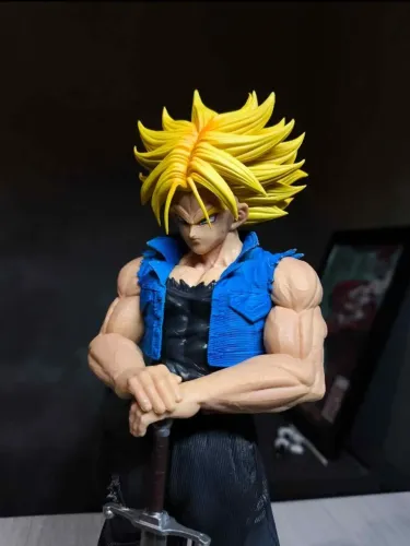 NOVO! Action Figure Trunks DBZ 25cm | Estátua PVC Colecionável!