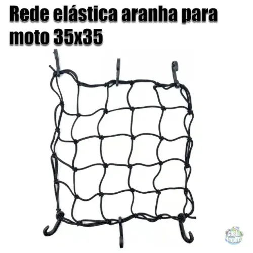 Rede elástica aranha para moto bagageiro