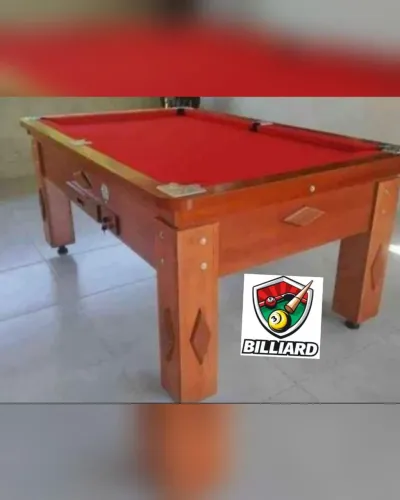 Sinuca Comercial Verniz Vermelha