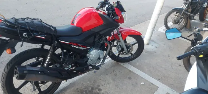 Moto Yamaha YBR 150  Factor ED, Ano 2018, cor: vermelha , completa