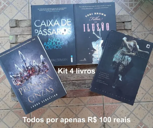 Kit com 4 Livros - Fantasia, Suspense e Thriller