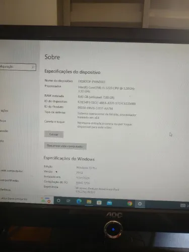 Destop hp compaq elite 8300 ultra slim