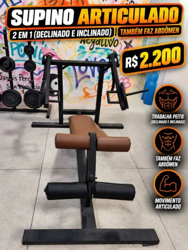 Vendo Supino articulado 2 em 1