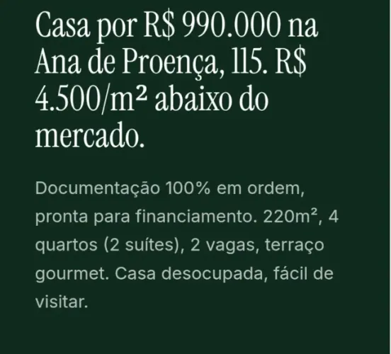 Vende sobrado no Tatuape