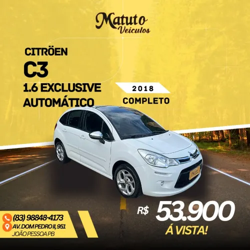 Citroen C3 Excl. 1.6 VTI Flex Start 16V 5P Aut. 2018