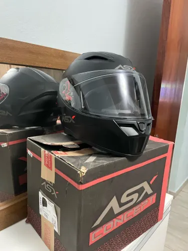Capacete ASX Concept Preto NOVO - Tamanho 58