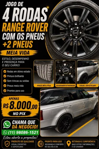 JOGO DE 4 RODAS RANGE ROVER