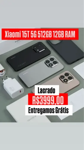 Xiaomi 15T 5G NFC Câmera Leica Global 512/12- Prata Rose 