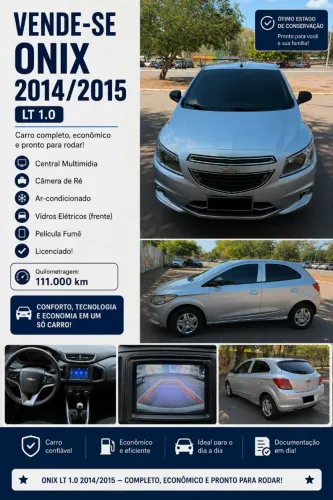 Chevrolet Onix Hatch LT 1.0 8V Flex Power Mec. 4P 2015
