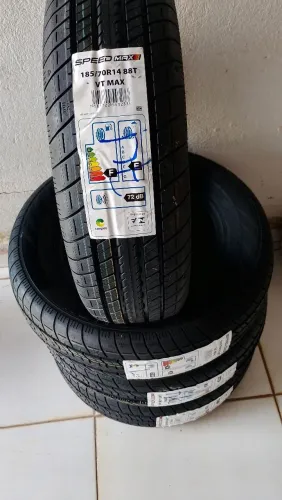 4 pneus 185/70/14 speed Max $349,00 cada unidade!