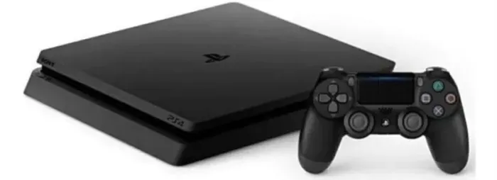PS4 slim + controle e games.