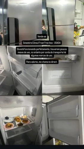 Vende se Geladeira Consul Frost Free Inox