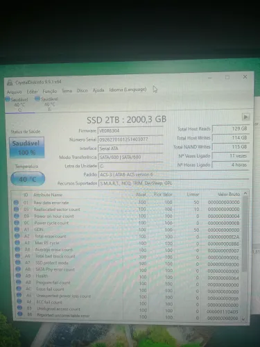 SSD 2TB | SATA III | Novo na caixa