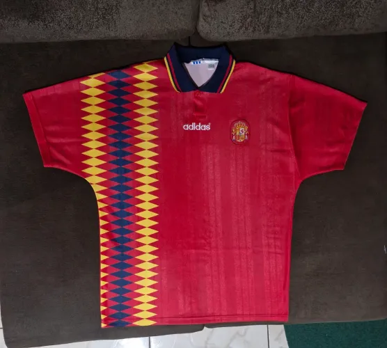 Camisa da Espanha 1994 / Remake (alemanha italia frança argentina brasil madrid barcelona