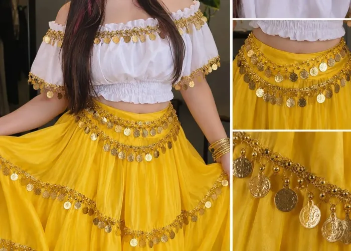 Roupa cigana amarela