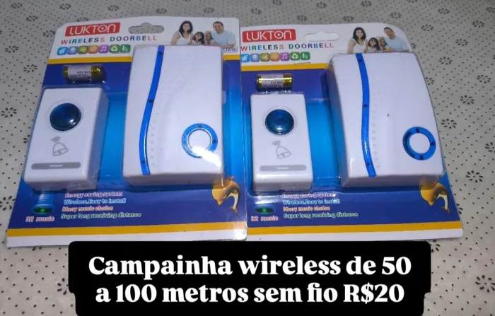 Campainha wireless de 50 a 100 metros