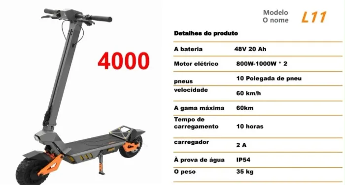 PATINETE ELÉTRICO ATOMI L11