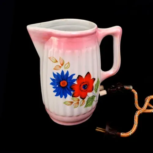 ANTIGO AQUECEDOR DE ÁGUA - JARRA EM PORCELANA - FUNCIONANDO