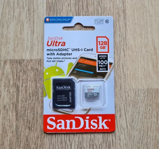 Cartão de memória micro SD Sandisk 128gb