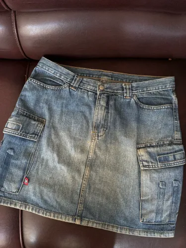 Mini saia jeans Walery vintage