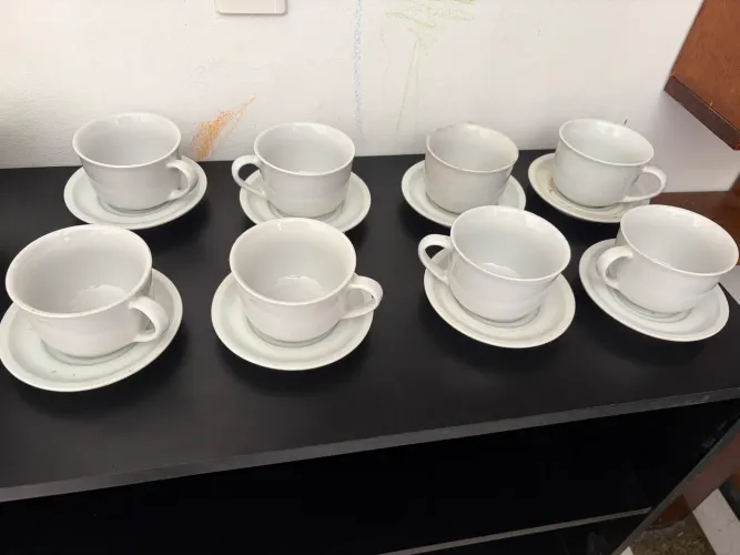 Xícara De Consumê 500ml Com Pires Para Caldo Ou Sopa