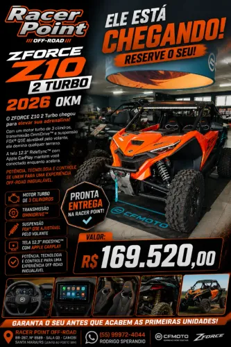ZFORCE Z10 CFMOTO TURBO 2 LUGARES 0KM 2026