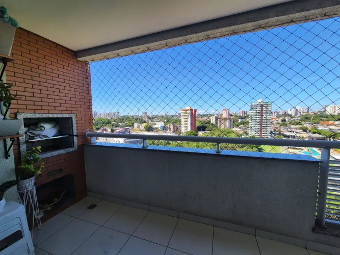 Apartamento com churrasqueira na varanda e gerador 100%