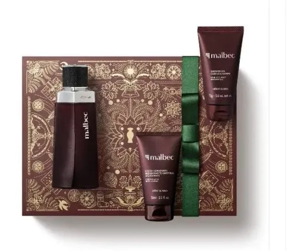 KIT MALBEC O BOTICÁRIO - NATAL 2026 - 3 ITENS