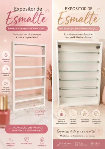 expositor de esmaltes