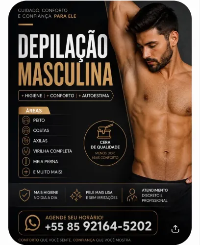DEPILAÇÃO MASCULINA