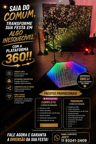 Plataforma 360 com led