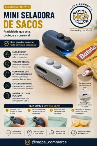 Mini Seladora Para Saco Plástico