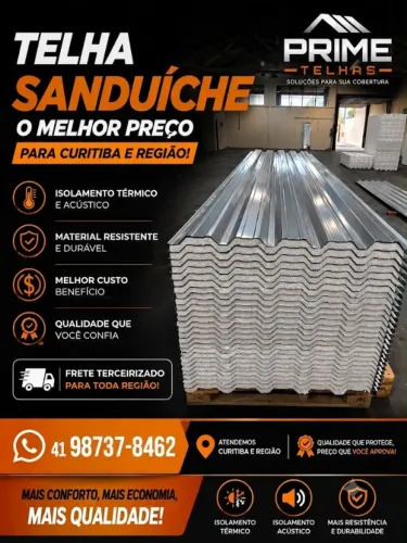 TELHA DE ZINCO (SANDUICHE)