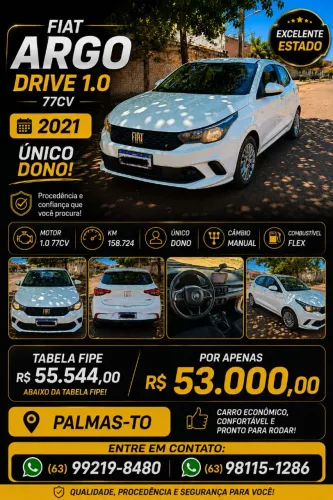 Fiat Argo Drive 1.0 6V Flex 2021