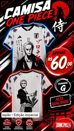 Camisa Edição Especial Japão One Piece