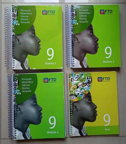 Livros FTD Sistema de Ensino - 9º Ano (Módulos 1, 3, 4 + Arte)