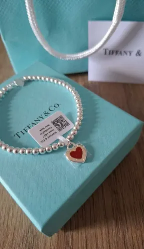 Pulseira de contas love tiffany 