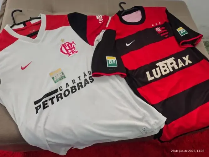 Camisa oficial retrô do Flamengo 