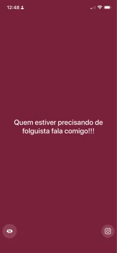 Me ofereço para trabalhar como folguista ! 