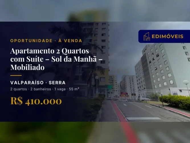 Apartamento 2 quartos em Valparaíso, pronto para morar e aproveitar!