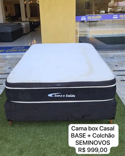 Colchão Box CASAL SEMINOVA TOP - ENTREGAMOS